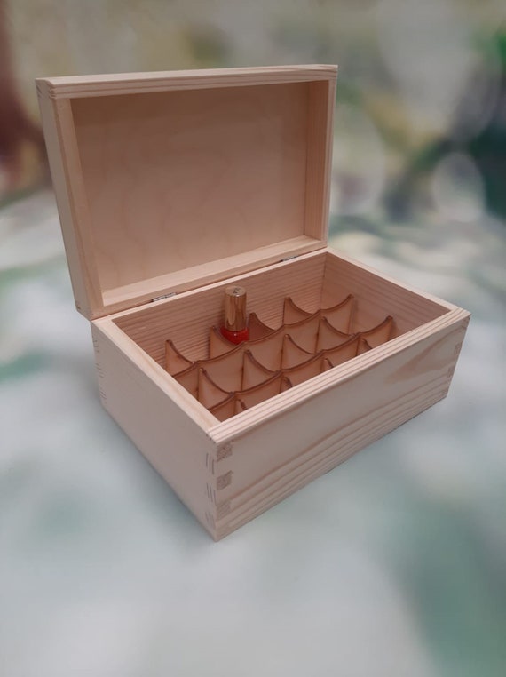 Plain Wooden Small 3 Compartments Storage Box With Lid Rounded Lid Tea  Jewellery Box Trinket Memory Case for Decoupage Arts & Crafts 