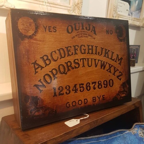 Handmade Vintage Design Ouija Board Trinket Curio Wooden Jewellery Box