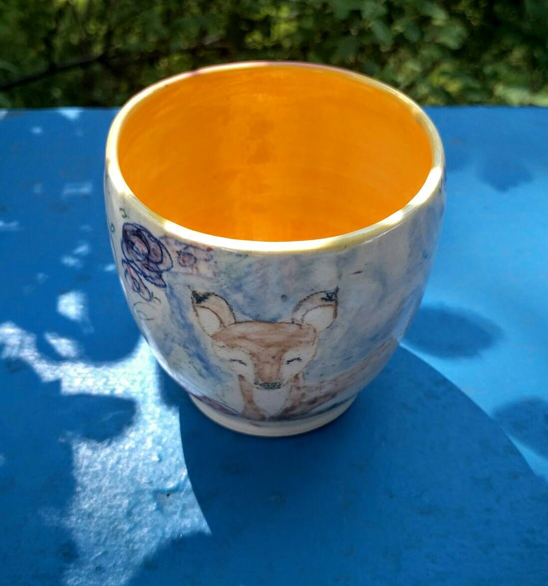 Ceramic Deer Cup Handmade Woodland Buddy Whiskey Water Glass Etsy