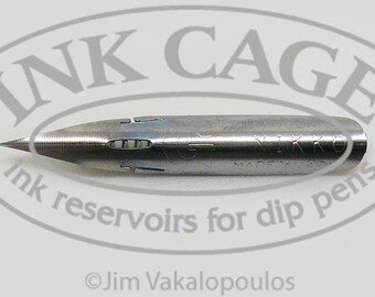 Dip Pen Nibs Fused With My Ink Cage Ink Reservoir By Inkcage