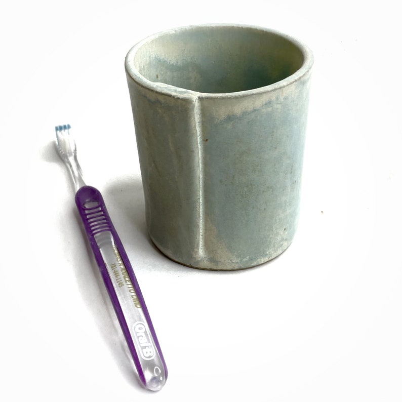 Handmade Stoneware Tumbler: Rustic Pottery Cup, 10 oz image 8