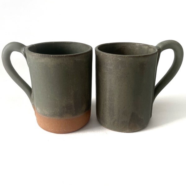 Pottery Mug. Large 16 Ounce Mug or Tumbler Cup With No Handle. MADE TO ORDER. Hand-Built Stoneware Ceramics. Matte Glazed Ceramics