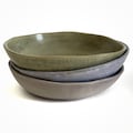 Ceramic Meal Bowl. Large Bowl for Salad, Soup, Pasta. Hand-built Rustic  Ceramic Stoneware. MADE TO ORDER. Multiple Colors. Matte Glazed