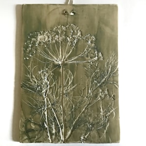 Dill Herb Ceramic Tile: Botanical Wall Art, Trivet