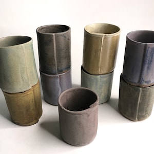 Handmade Stoneware Tumbler: Rustic Pottery Cup, 10 oz image 10