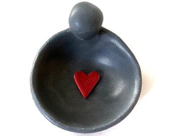 Goddess Pottery Catchall  Bowl in Deep Sea Blue