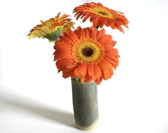 Ceramic Bud Vase, Matte Pottery Flower Vase