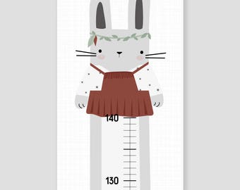 Bar for nursery - boho rabbit girl