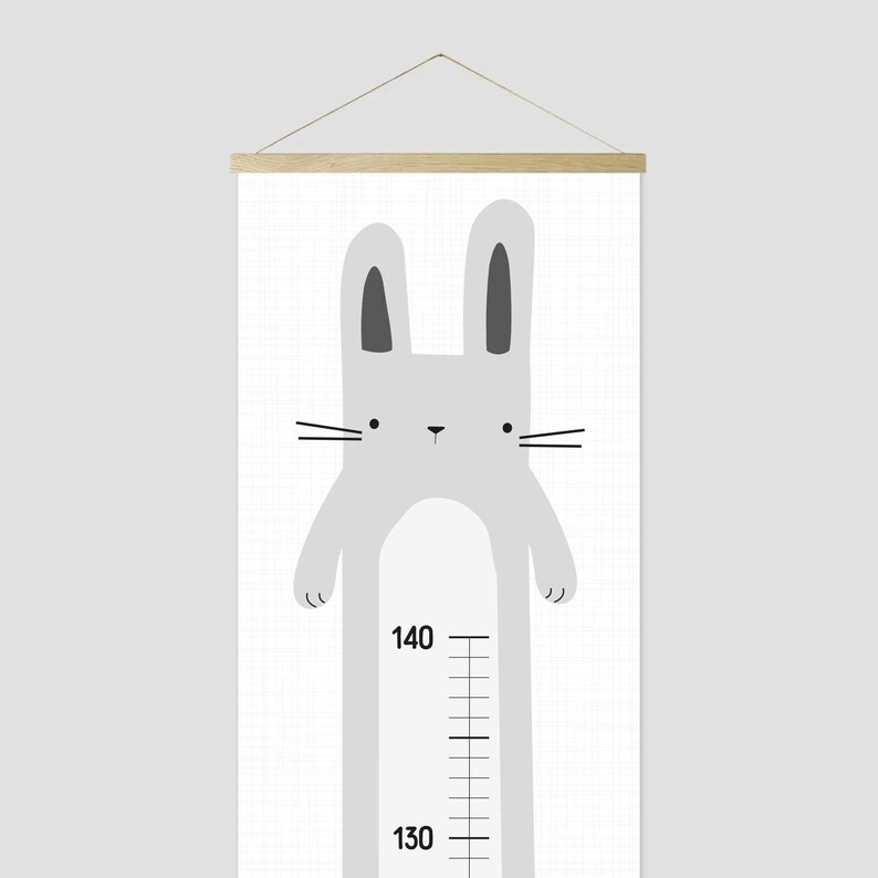 Luxus Messlatte Kinder Hase Messlatte für Kinder Hase Geschenk zur Geburt Grow Chart
