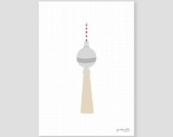 Poster Fernsehturm Berlin