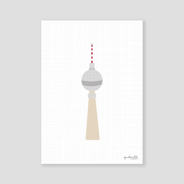 Poster Fernsehturm Berlin