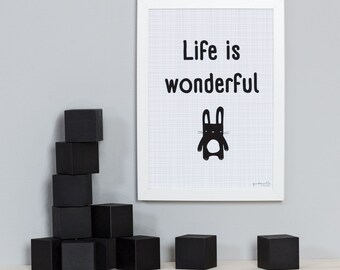 puderwolke – Poster Life.is.wonderful 21x30cm