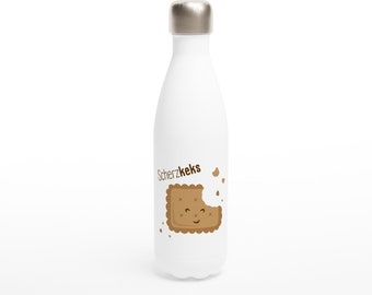 White 17oz Stainless Steel Water Bottle