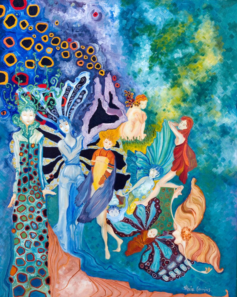 Fairy Wall Art Fairy Art Print Whimsical Art Print Etsy