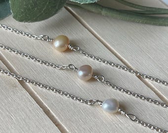 Sterling SILVER seashell anklet, gift for woman or girl, 925 silver jewelry, solid silver seashell