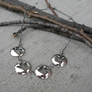 Birds necklace handmade all in sterling silver for women image 6