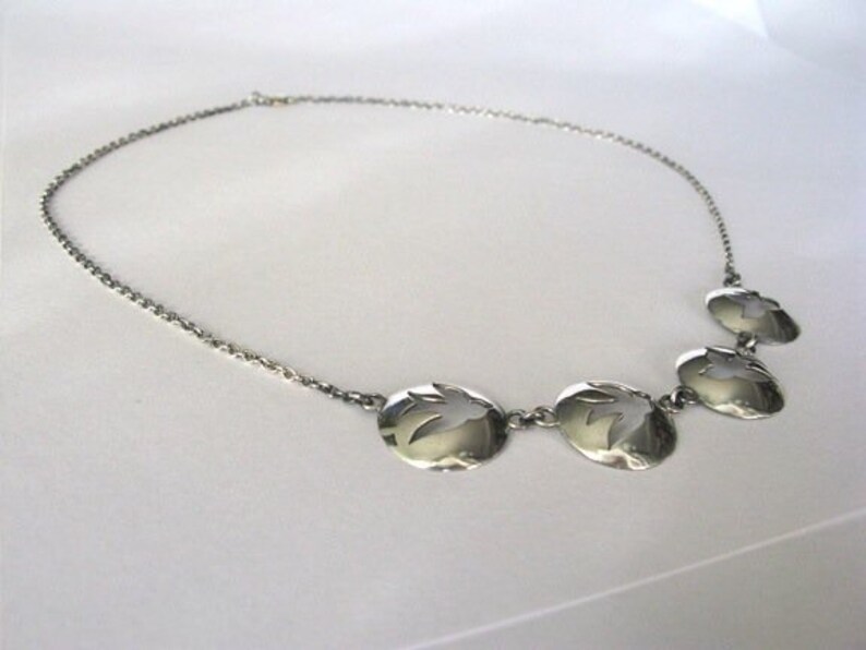 Birds necklace handmade all in sterling silver for women image 4