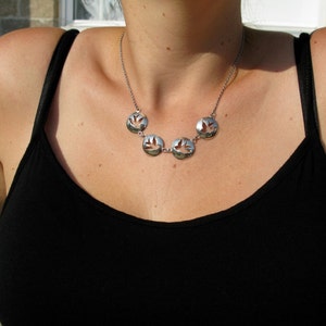 Birds necklace handmade all in sterling silver for women image 3