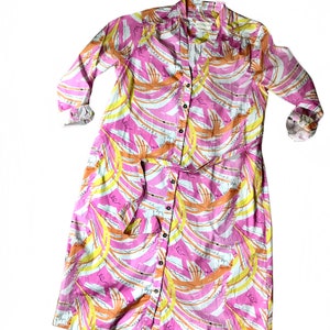 Vera for Anthropologieのコンフェッティミディドレス：60年代コットンサマーノベルティ 画像 8
