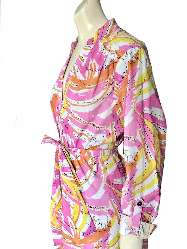 Vera for Anthropologieのコンフェッティミディドレス：60年代コットンサマーノベルティ 画像 3