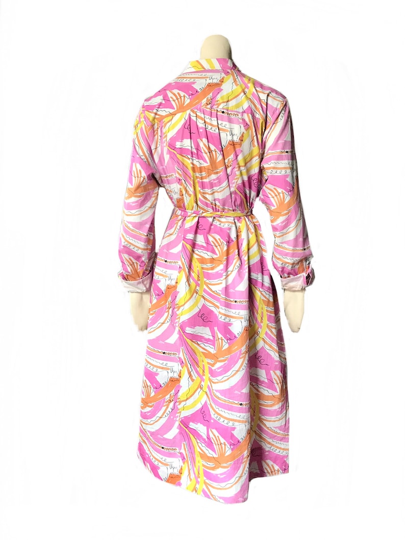Vera for Anthropologieのコンフェッティミディドレス：60年代コットンサマーノベルティ 画像 5