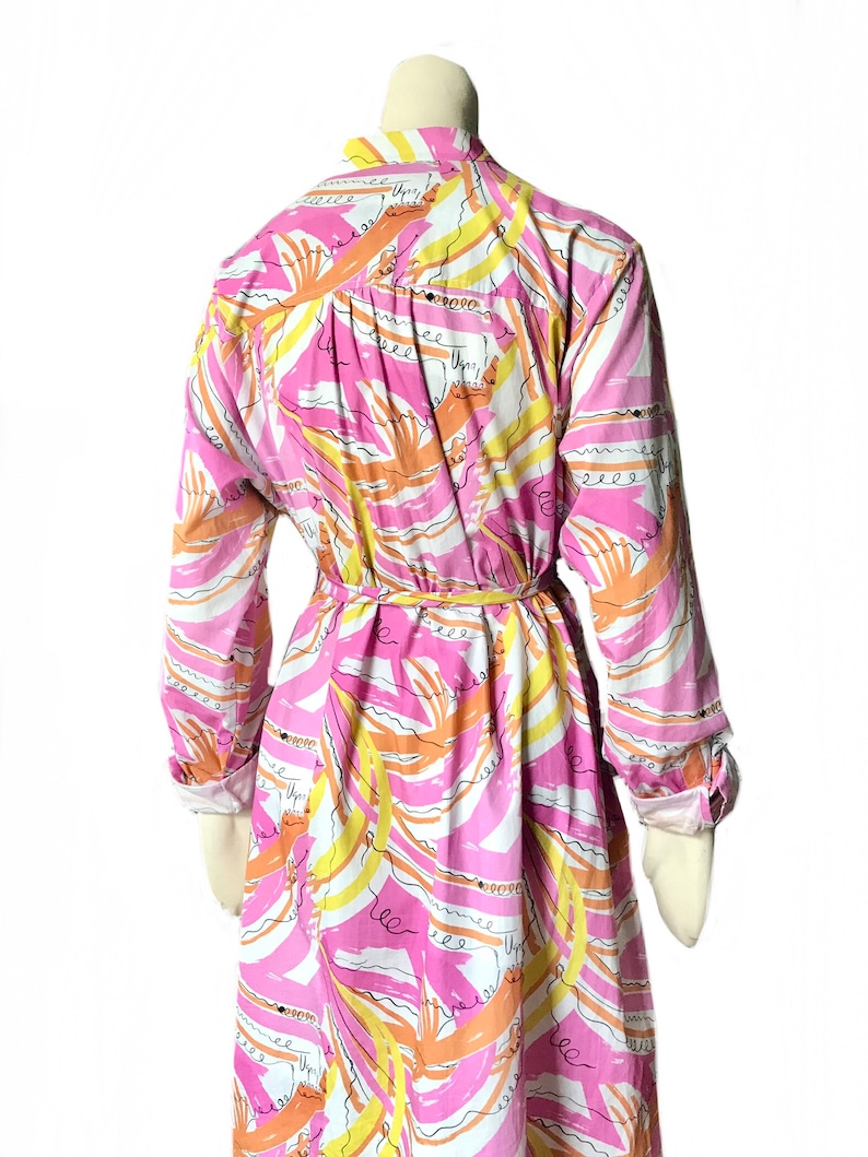 Vera for Anthropologieのコンフェッティミディドレス：60年代コットンサマーノベルティ 画像 7
