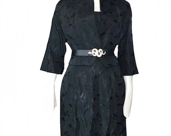 Vintage 1950s Brocade Taffeta Skirt Suit: 3-Piece Corset Top & Jacket