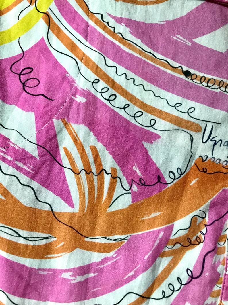 Vera for Anthropologieのコンフェッティミディドレス：60年代コットンサマーノベルティ 画像 2