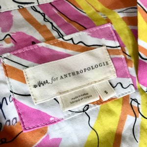 Vera for Anthropologieのコンフェッティミディドレス：60年代コットンサマーノベルティ 画像 9