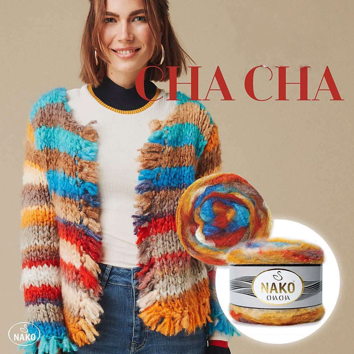 Nako Cha Cha Yarn Acrylic Yarn Clothes Yarn Shawl Yarn Etsy