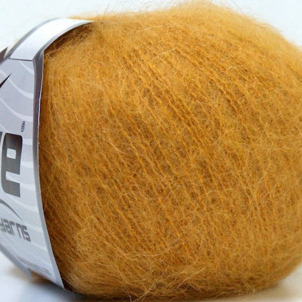 Fils, Kid Mohair Glitz Gold, Tricot