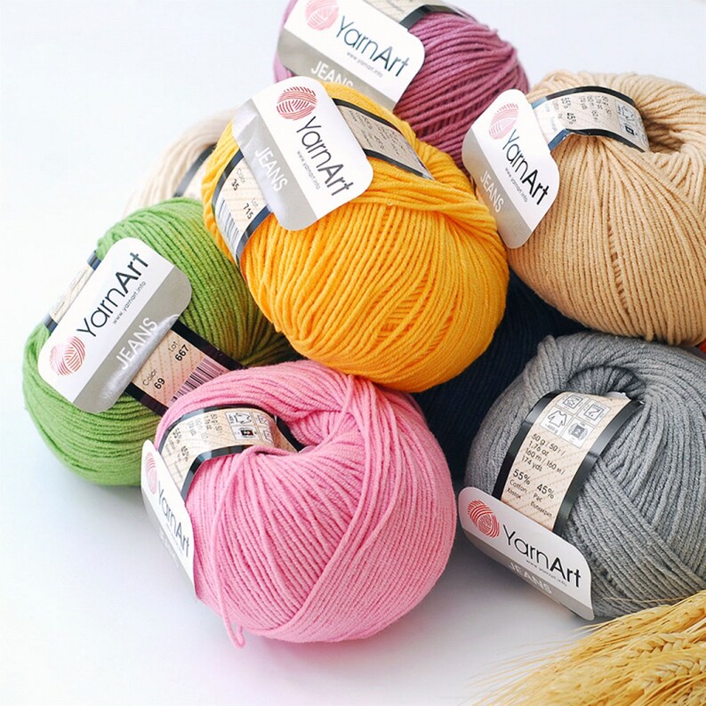 Yarnart Jeans Yarn Cotton Yarn Amigurumi Yarn Baby Yarn Etsy