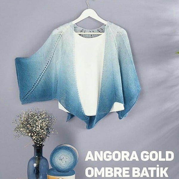 Alize Angora Oro Ombre Batik Hilo, Hilo de lana, Hilo de acrílico, Hilo de ropa, Hilo de chal, Hilo de ombre, Hilo de ganchillo, Hilo de pastel