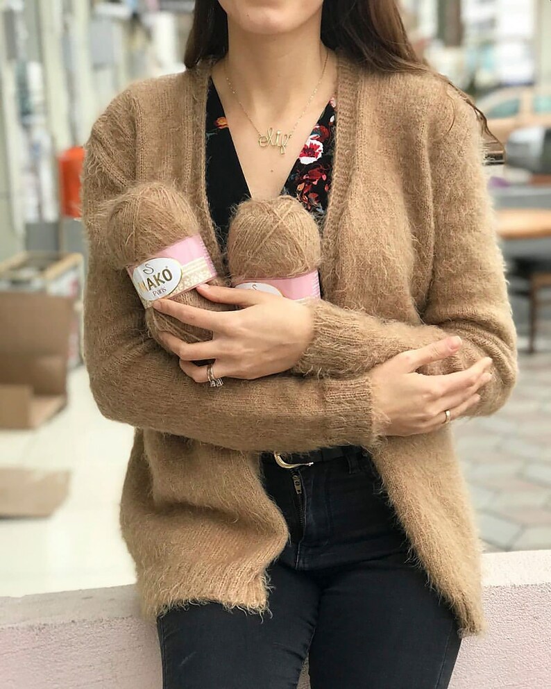 Cardigan Yarn Hat Yarn Eyelash Yarn NAKO Paris Yarn Pullover Yarn Winter Yarn 18 Skeins Shawl Yarn Clothes Yarn Acrylic Yarn