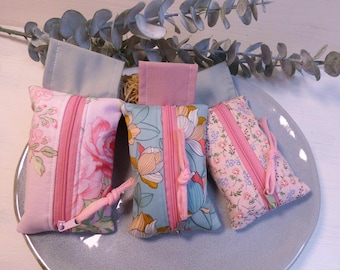 Tissue pouch / tissue bag / fabric bag / tissue holder / small fabric bag / pouch / floral / patterned / gift / souvenir
