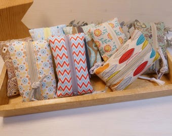 TATÜTA / colorful fabric tissue pouch / tissue bag / fabric bag / tissue holder / small fabric bag / pouch