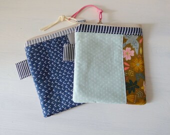 Small bag - wallet - purse - mini bag - small stuff bag made of high-quality cotton fabric with zipper choice of pattern