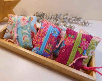 TATÜTA / colorful fabric tissue pouch / tissue bag / fabric bag / tissue holder / small fabric bag / pouch