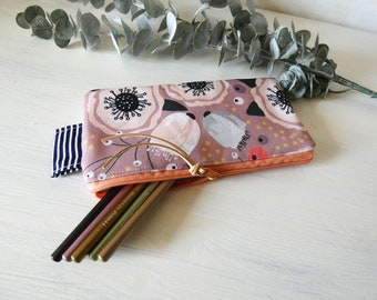 Pen bag, pencil case, pencil case, mini bag, medication bag, school study gift bag, zip pocket