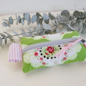 Colorful handkerchief bags or Tatütas made of cotton fabric stylish and practical bags for women Rose Roses grau
