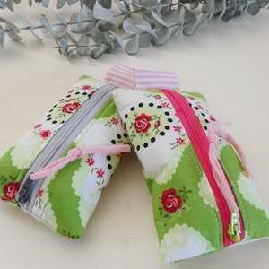 Colorful handkerchief bags or Tatütas made of cotton fabric stylish and practical bags for women Rose Roses image 2