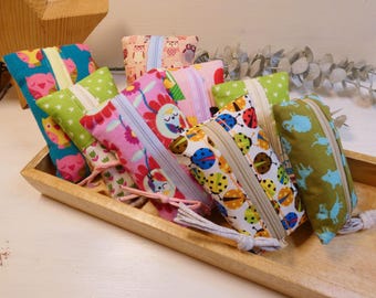 TATÜTA / colorful fabric tissue pouch / tissue bag / fabric bag / tissue holder / small fabric bag / pouch / KIGA