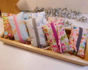 TATÜTA / colorful fabric tissue pouch / tissue bag / fabric bag / tissue holder / small fabric bag / pouch