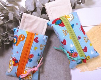 Tissue pouch / tissue bag / fabric bag / handkerchief holder / small fabric bag / pouch