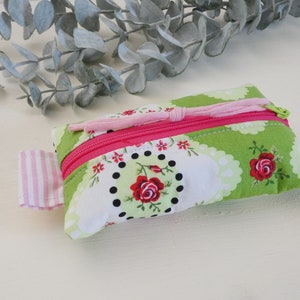 Colorful handkerchief bags or Tatütas made of cotton fabric stylish and practical bags for women Rose Roses image 8