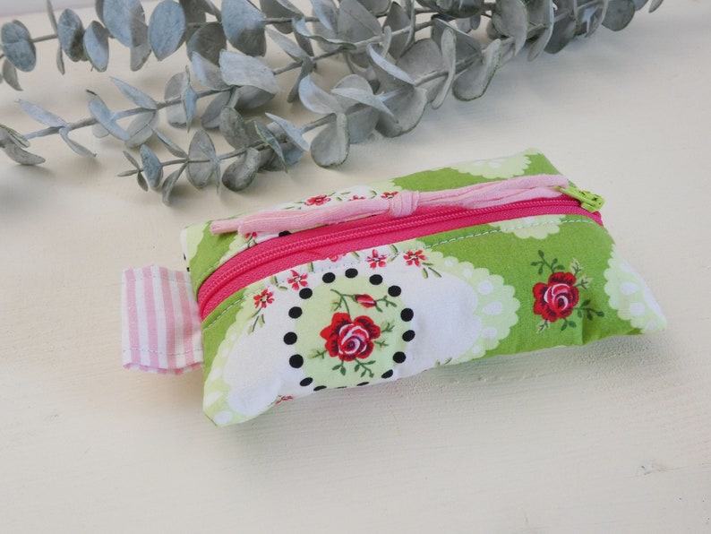 Colorful handkerchief bags or Tatütas made of cotton fabric stylish and practical bags for women Rose Roses image 8