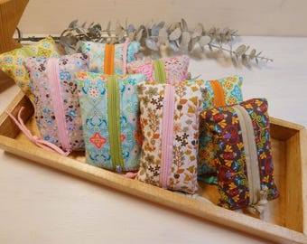 TATÜTA / colorful fabric tissue pouch / tissue bag / fabric bag / tissue holder / small fabric bag / pouch