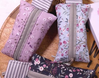 Tissue pouch / tissue bag / fabric bag / handkerchief holder / small fabric bag / pouch