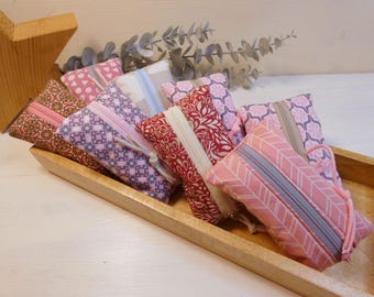 TATÜTA / colorful fabric tissue pouch / tissue bag / fabric bag / tissue holder / small fabric bag / pouch