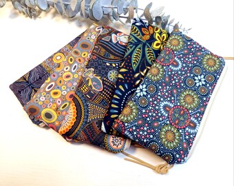 Fabric pencil case | Large pencil case | Pencil pouch for university & office | Minimalist school pencil case | Sustainable gift for students